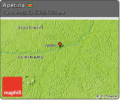 Physical 3D Map of Apetina