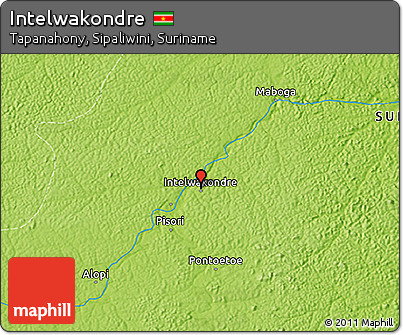 Physical 3D Map of Intelwakondre