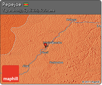 Political 3D Map of Pepejoe