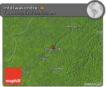 Satellite 3D Map of Intelwakondre