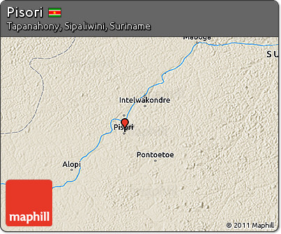 Shaded Relief 3D Map of Pisori