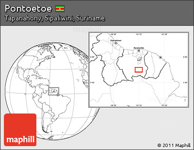 Blank Location Map of Pontoetoe