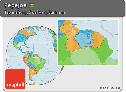 Political Location Map of Pepejoe