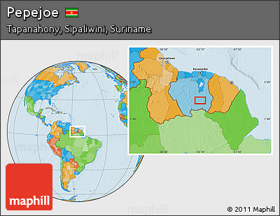 Political Location Map of Pepejoe