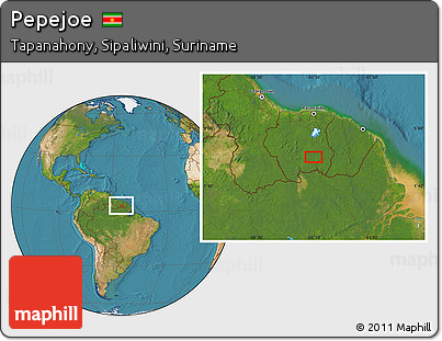 Satellite Location Map of Pepejoe