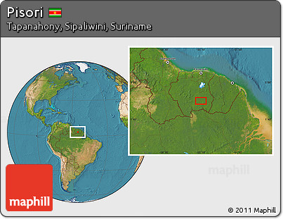 Satellite Location Map of Pisori