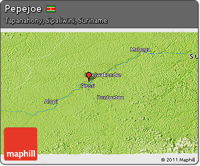 Physical Panoramic Map of Pepejoe