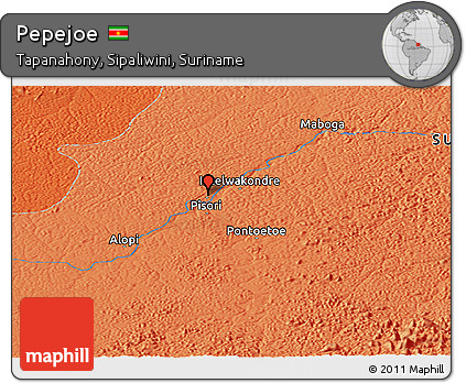 Political Panoramic Map of Pepejoe