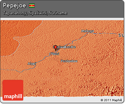 Political Panoramic Map of Pepejoe