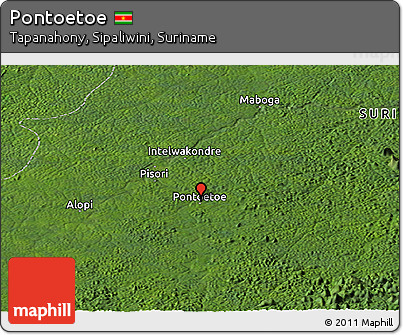 Satellite Panoramic Map of Pontoetoe