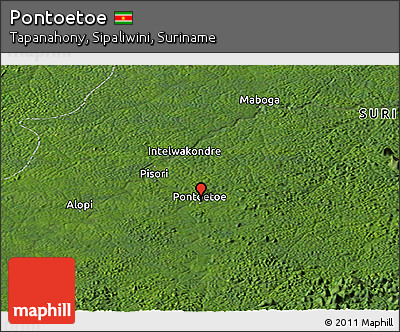 Satellite Panoramic Map of Pontoetoe