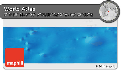 Physical Panoramic Map of the Area around 3° 19' 33" N, 56° 10' 29" E