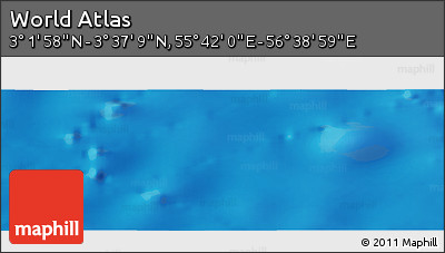 Physical Panoramic Map of the Area around 3° 19' 33" N, 56° 10' 29" E