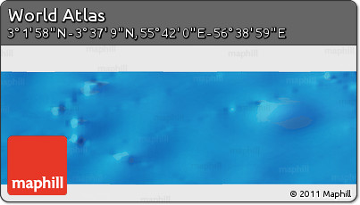 Physical Panoramic Map of the Area around 3° 19' 33" N, 56° 10' 29" E