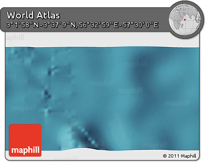Satellite 3D Map of the Area around 3° 19' 33" N, 57° 1' 29" E