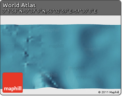 Satellite 3D Map of the Area around 3° 19' 33" N, 57° 1' 29" E