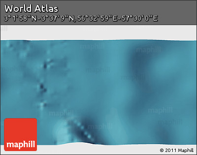 Satellite 3D Map of the Area around 3° 19' 33" N, 57° 1' 29" E