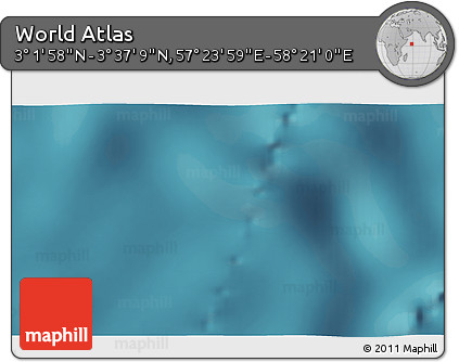 Satellite 3D Map of the Area around 3° 19' 33" N, 57° 52' 30" E