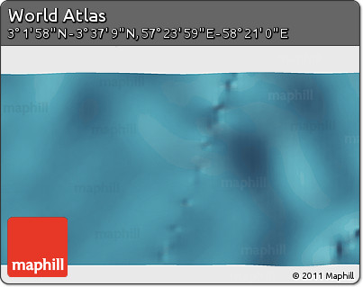Satellite 3D Map of the Area around 3° 19' 33" N, 57° 52' 30" E