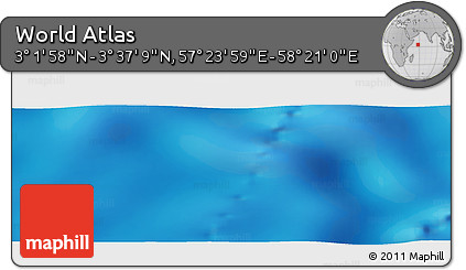 Physical Panoramic Map of the Area around 3° 19' 33" N, 57° 52' 30" E