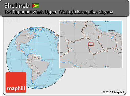 Gray Location Map of Shulinab