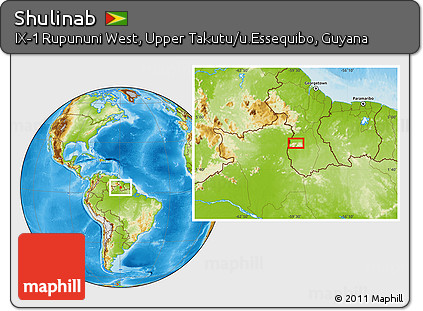 Physical Location Map of Shulinab