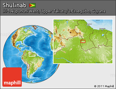 Physical Location Map of Shulinab