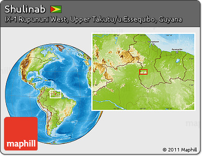 Physical Location Map of Shulinab