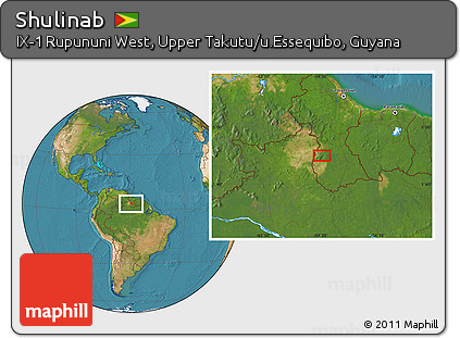 Satellite Location Map of Shulinab