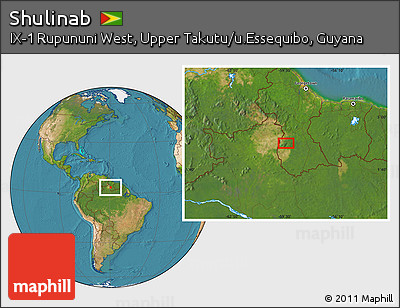 Satellite Location Map of Shulinab