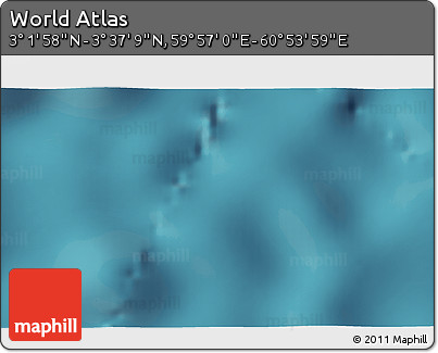 Satellite 3D Map of the Area around 3° 19' 33" N, 60° 25' 29" E