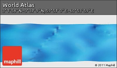 Physical Panoramic Map of the Area around 3° 19' 33" N, 60° 25' 29" E