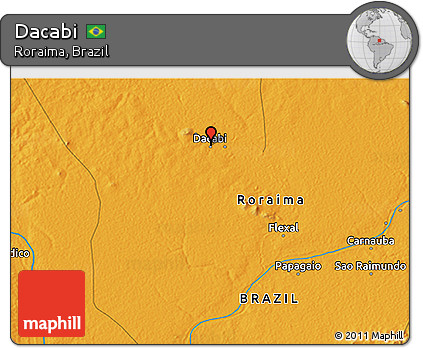 Political 3D Map of Dacabi
