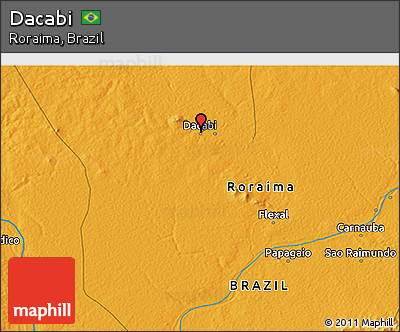 Political 3D Map of Dacabi