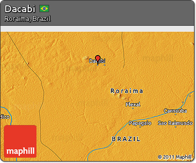 Political 3D Map of Dacabi