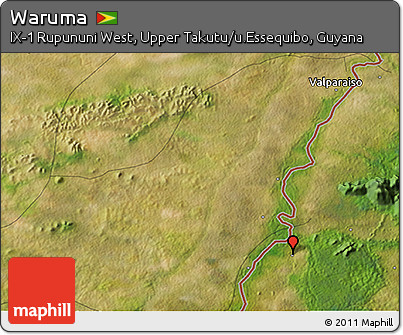 Satellite 3D Map of Waruma