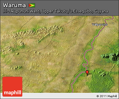 Satellite 3D Map of Waruma