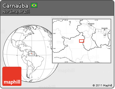 Blank Location Map of Carnaúba