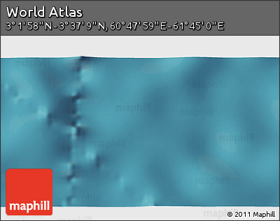 Satellite 3D Map of the Area around 3° 19' 33" N, 61° 16' 29" E