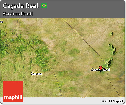 Satellite 3D Map of Caçada Real