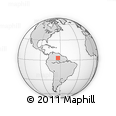 Outline Map of the Area around 3° 19' 33" N, 63° 40' 30" W, rectangular outline