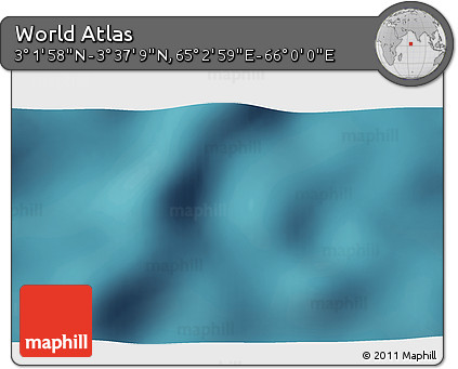 Satellite 3D Map of the Area around 3° 19' 33" N, 65° 31' 30" E