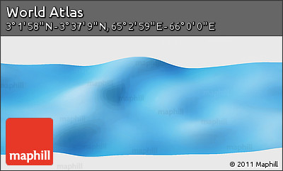 Physical Panoramic Map of the Area around 3° 19' 33" N, 65° 31' 30" E