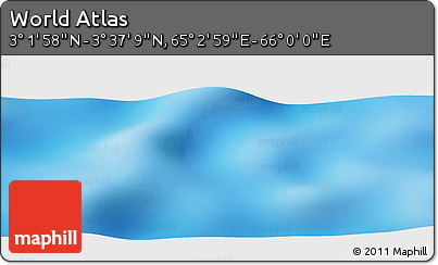 Physical Panoramic Map of the Area around 3° 19' 33" N, 65° 31' 30" E