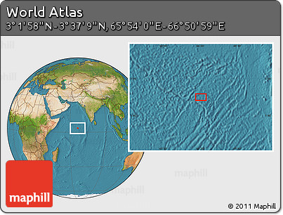 Satellite Location Map of the Area around 3° 19' 33" N, 66° 22' 30" E