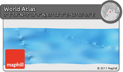 Physical Panoramic Map of the Area around 3° 19' 33" N, 66° 22' 30" E