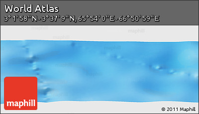 Physical Panoramic Map of the Area around 3° 19' 33" N, 66° 22' 30" E
