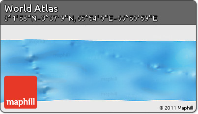 Physical Panoramic Map of the Area around 3° 19' 33" N, 66° 22' 30" E