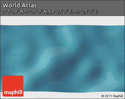 Satellite 3D Map of the Area around 3° 19' 33" N, 68° 55' 30" E