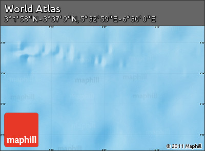 Physical Map of the Area around 3° 19' 33" N, 6° 1' 30" E